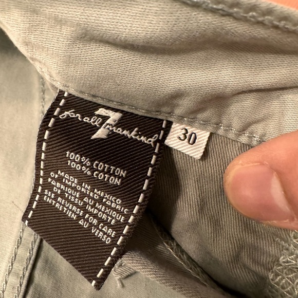 7 For All Mankind 5 pocket standard pants greige color - Picture 5 of 13